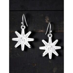 Montana Silversmiths Rowel Western Silver Spur Earrings- ER5667 Retail $50 - New